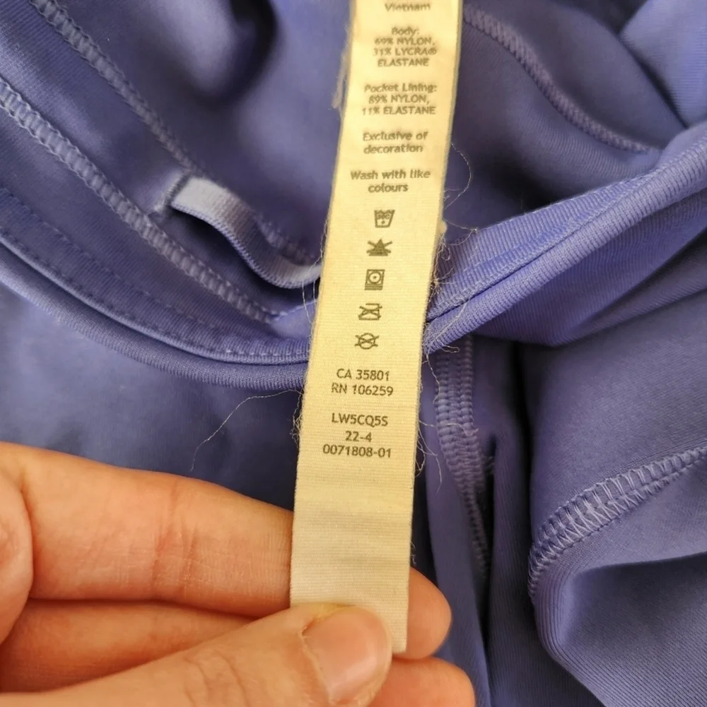 Lululemon Swift Speed High Rise Tight Leggings Psychic Blue Size 4
